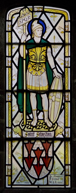 로마의 성 세바스티아노_by Geoffrey Webb_photo by Lawrence OP_in the Abbey Church of St Laurence in Ampleforth_England UK.jpg